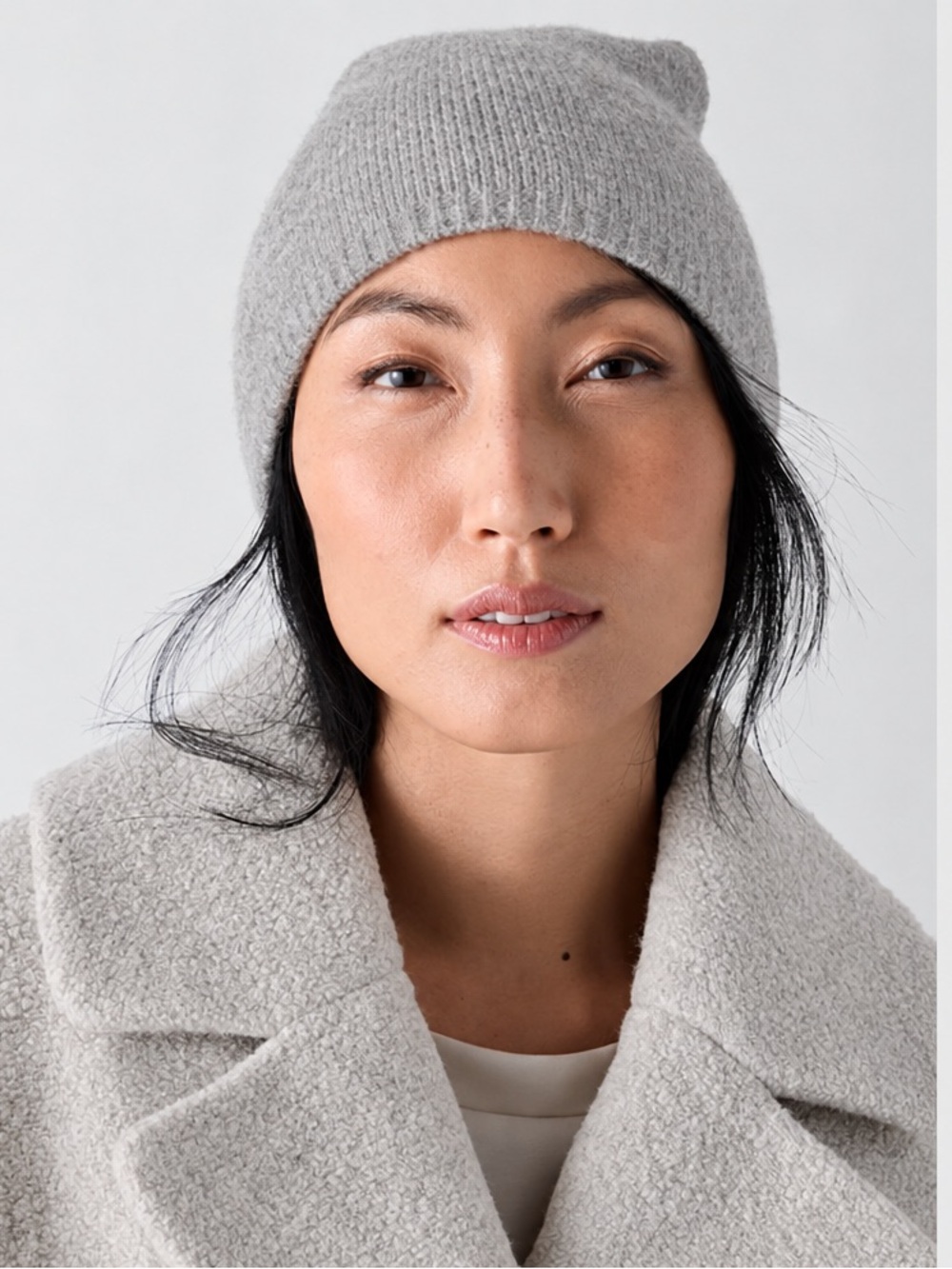 Eileen Fisher Gray Knit Beanie